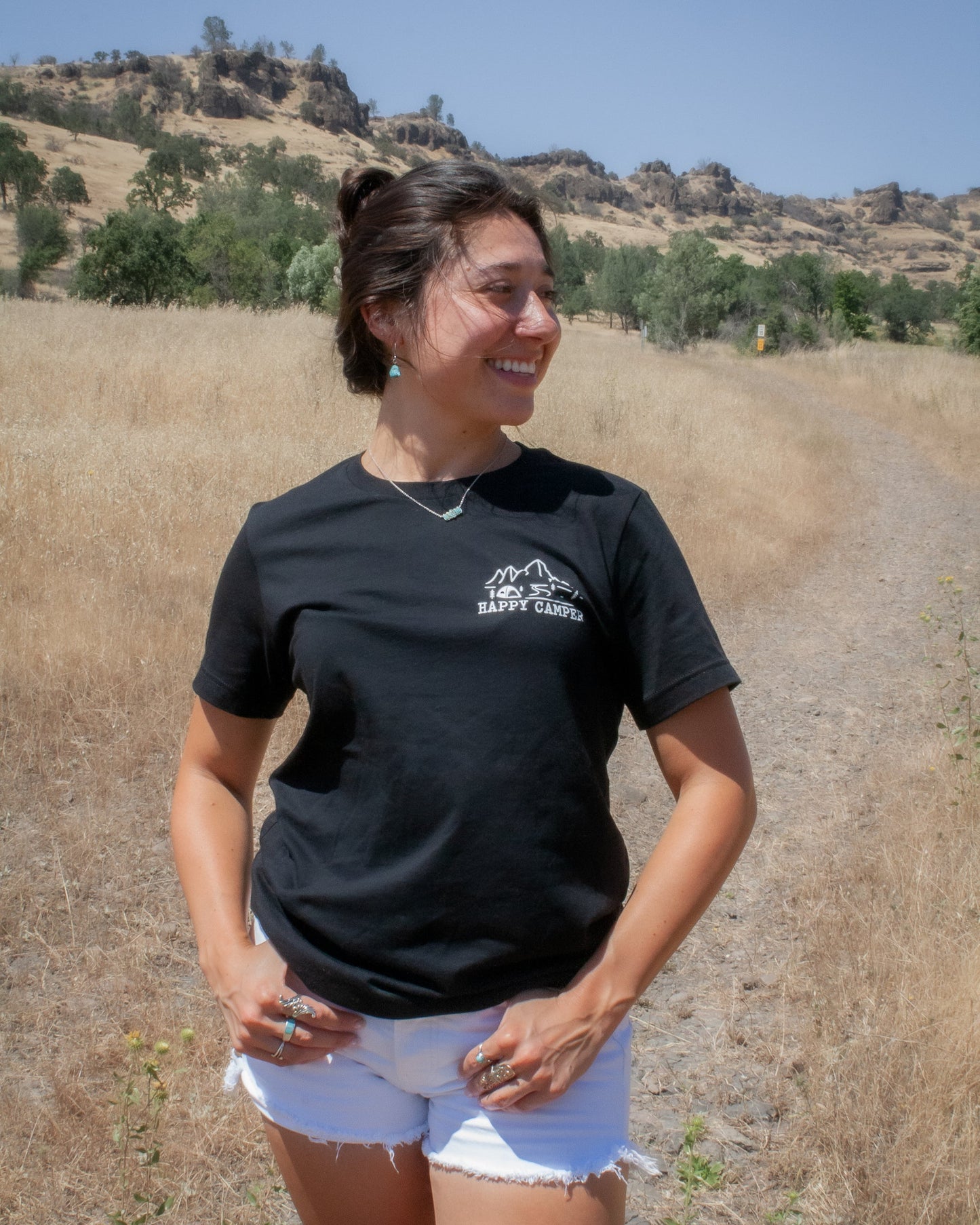 Tshirt with Happy Camper Logo