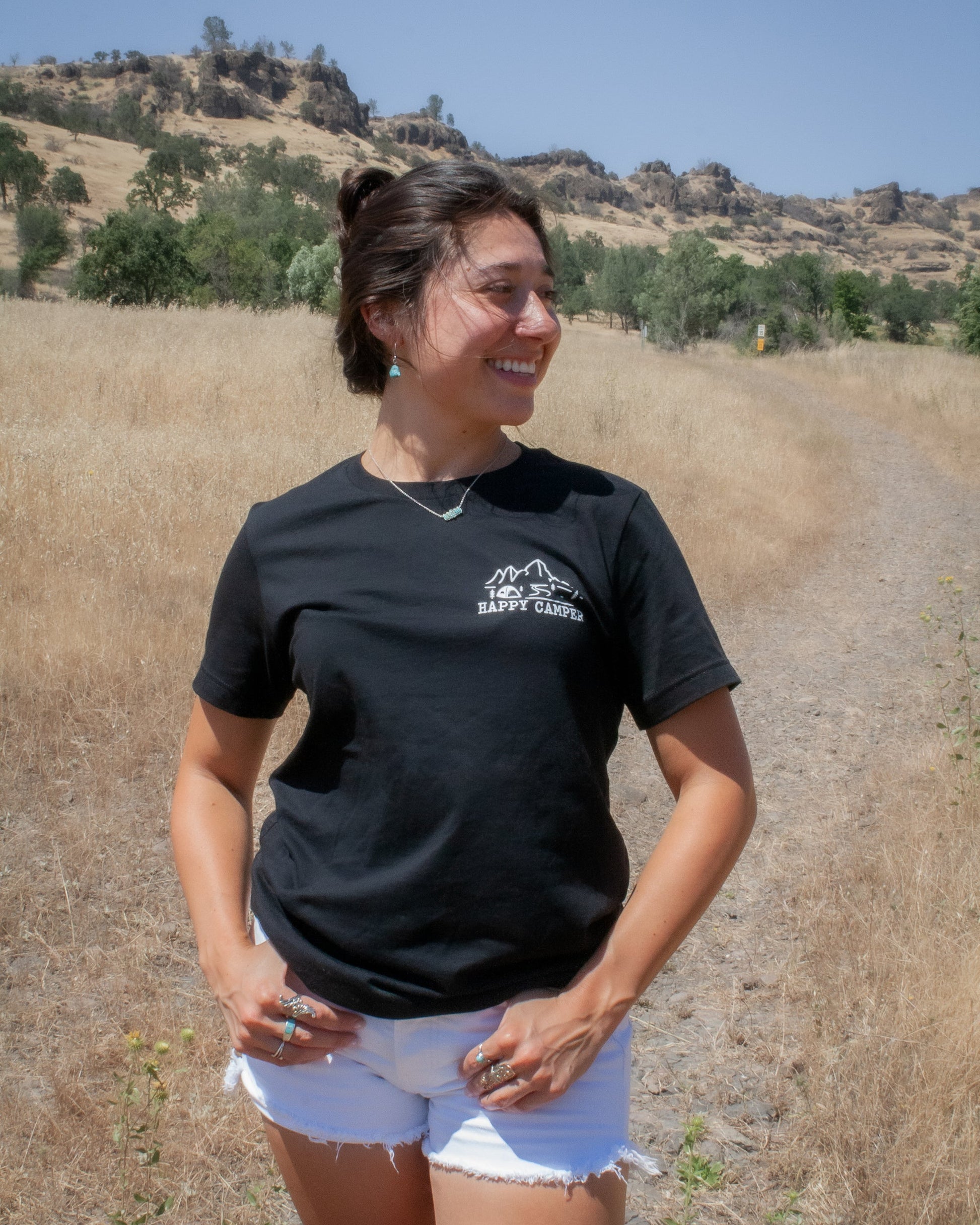 Tshirt with Happy Camper Logo