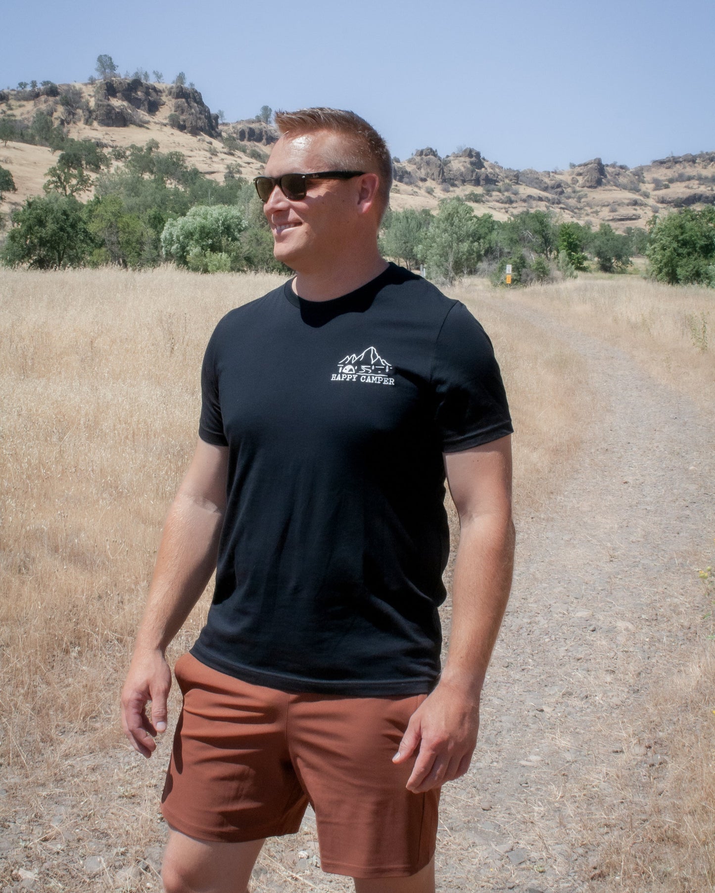 Tshirt with Happy Camper Logo