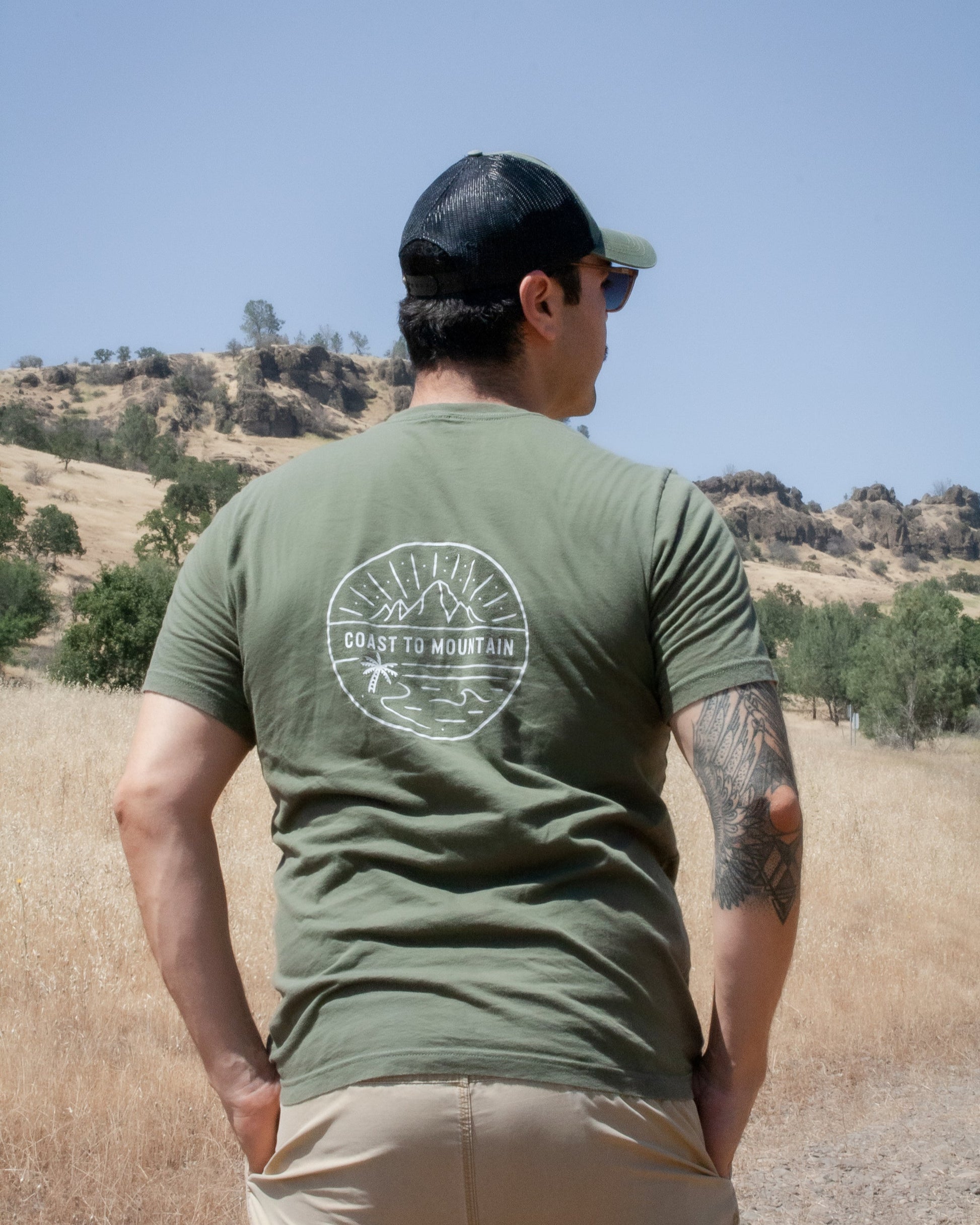 Tshirt with Happy Camper Logo