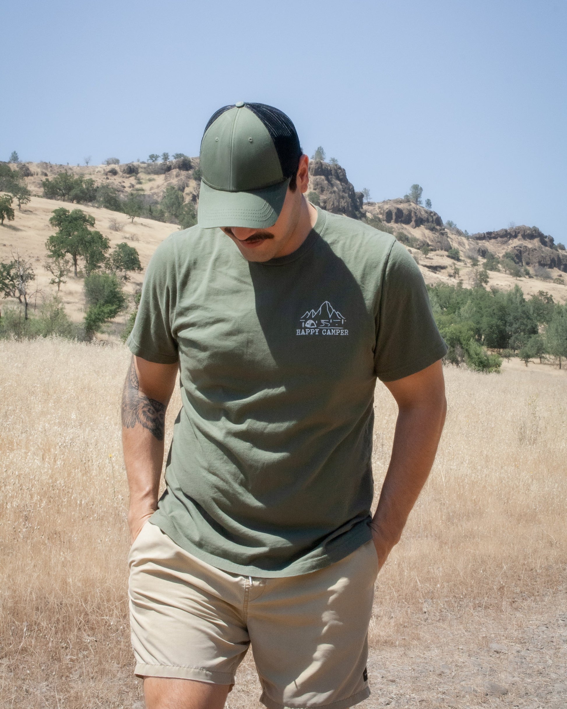 Tshirt with Happy Camper Logo