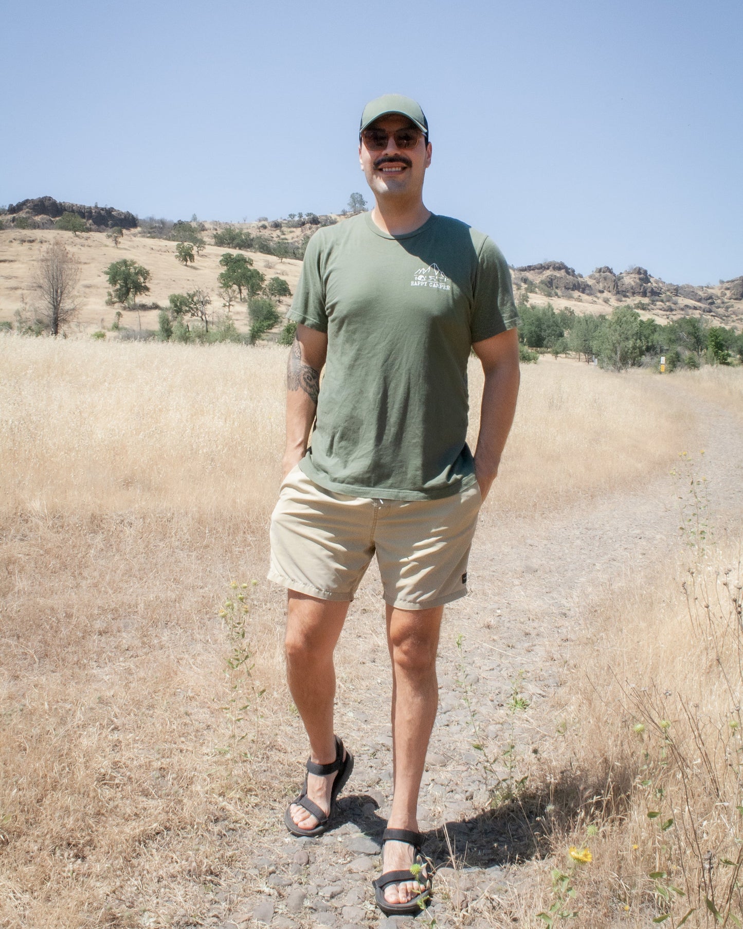 Tshirt with Happy Camper Logo